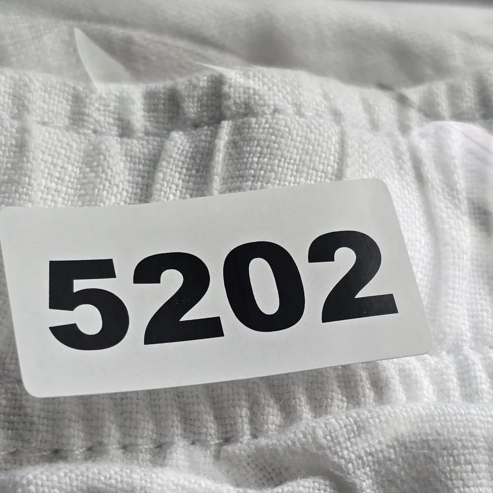 28 Palms White 100% Linen Pants Men XXL Flat Front Elastic Waist Casual Trousers